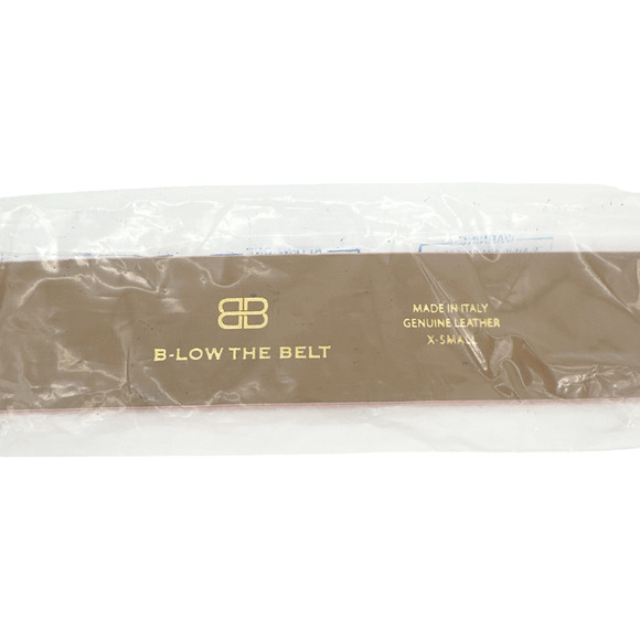 B-LOW the BELT Milla Croco Luster Leather Belt in Petal Pink XS - Picture 6 of 7